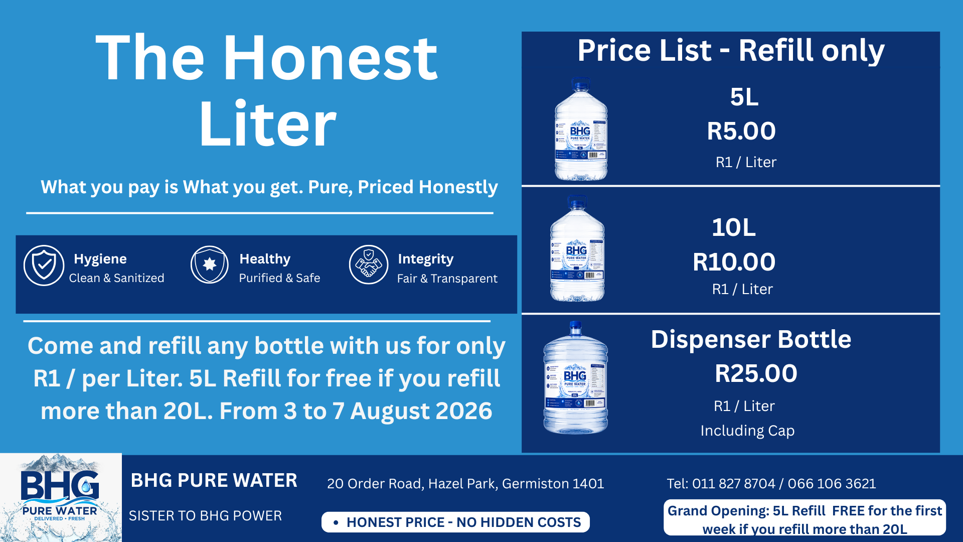 The Honest Liter is here