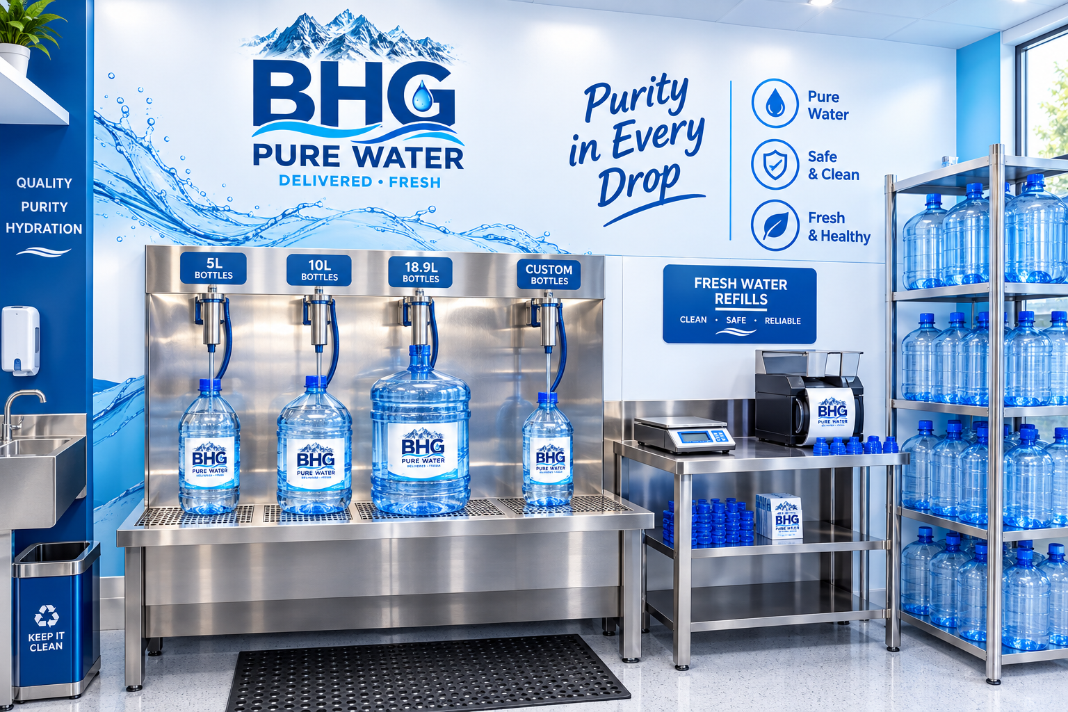Order drinking water for office water coolers from BHG Pure Water in Germiston